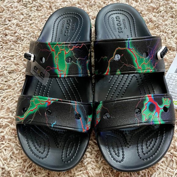 Crocs Classic Sandals Out of This World Lightning Unisex Men’s Sz 9 Women Sz 11 - Picture 10 of 12